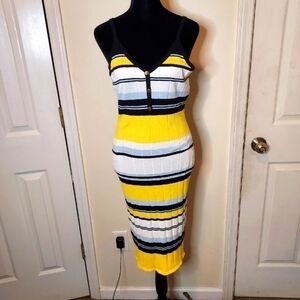 Jolie & joy striped ribbed dress Sz-XL